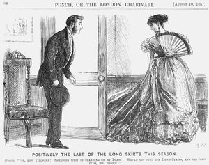 Positively the Last of the Long Skirts this Season by George du Maurier