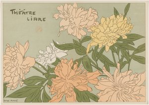Myrane et Les Chapons Program for Théâtre Libre by Georges Auriol