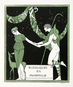 Bucoloques en Pamphylie, illustration from Les Chansons de Bilitis by Pierre Louys