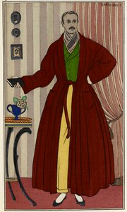 Man Wearing a Dressing Gown (Illustration by George Barbier)
