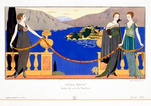 Isola Bella, evening dresses designed by Redfern, 1914