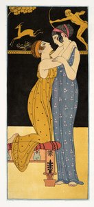 La Desir, illustration from Les Chansons de Bilitis, by Pierre Louys, pub. 1922