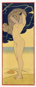 La Riviere de la Foret, illustration from Les Chansons de Bilitis, by Pierre Louys, pub. 1922