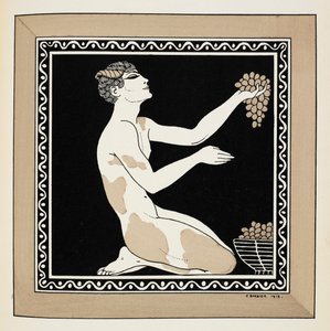Nijinsky as a faun in the ballet L