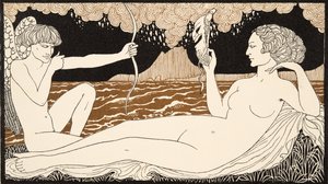 Personages de Comedie (detail) by Georges Barbier