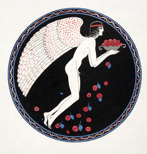 Roses dans la Nuit, Illustration from Les Chansons de Bilitis, by Pierre Louys, pub. 1922
