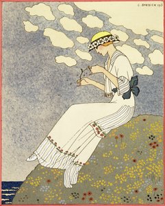 Un Peu..., design for a country dress by Paquin