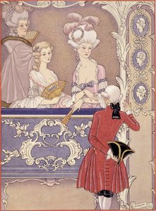 Women in a Theater Box, illustration from 