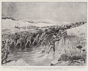 How the Naval Brigade Took Their Heavy Guns to the Front by Georges Bertin Scott