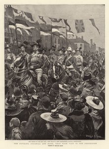 The Cavalry, Colonial and Home, That Took Part in the Procession by Georges Bertin Scott