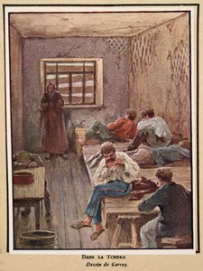 In the Cheka; from Histoire des Soviets by Georges Carrey