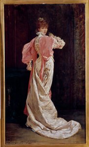 Full-length portrait of the French actress Henriette Rosine Bernard known as Sarah Bernhardt (1844-1923)