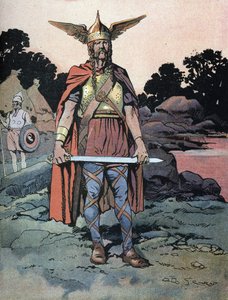 Portrait of Vercingetorix, Chieftain of the Arverni Tribe