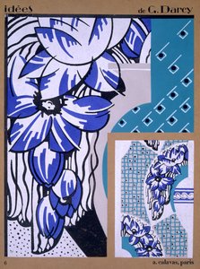 Wallpaper design, from Idees, published by A. Calavas, Paris, c.1925