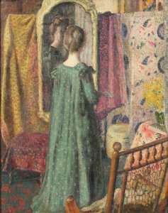 Lady in Front of a Mirror by Georges Lemmen
