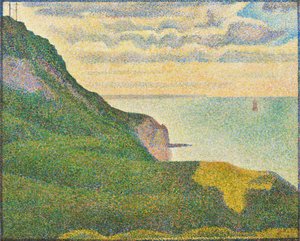 Seascape at Port-en-Bessin, Normandy by Georges Pierre Seurat