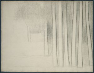Tree Trunks (study for La Grande Jatte)