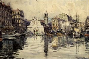 The Harbour, Marseilles by Georges Rose