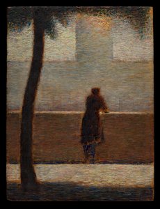 A Man Leaning on a Parapet by Georges Seurat