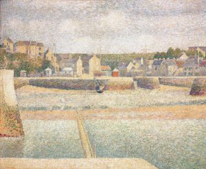 The Outer Harbor of Porten-Bessin at Low Tide
