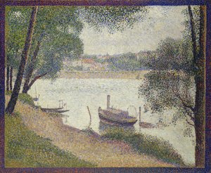 Gray Weather, Grande Jatte by Georges Seurat