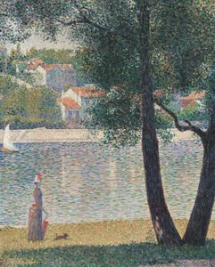 The Seine at Courbevoie by Georges Seurat