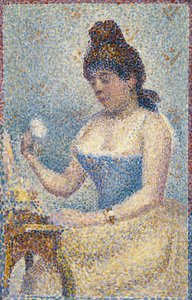 Young Woman Powdering Herself by Georges Seurat