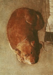 The Hurdy Gurdy Player with his Dog (detail)