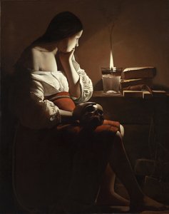 The Magdalen with the Smoking Flame by Georges de La Tour