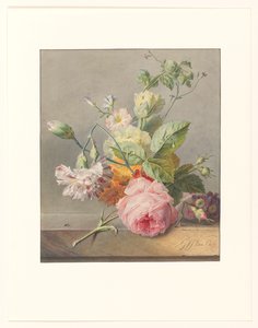 Floral Still Life by Georgius Jacobus Johannes van Os