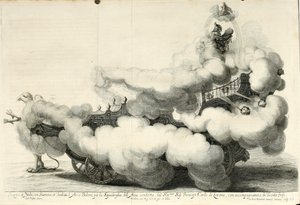 Sieg-Streit dess Lufft vnd Wassers. Freuden-Fest zu Pferd - The Chariot (1667) by Gerard Bouttats
