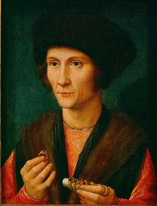 A Goldsmith, Perhaps Jacques Cnoop, Father-in-law of Gerard David by Gerard David