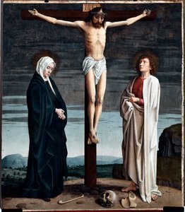 Crucifixion Polyptych Panel from the Church of San Gerolamo della Cervara (1506) by Gerard David