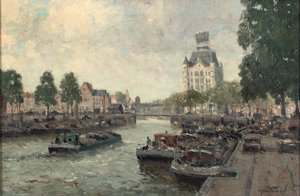 A view of the Witte Huis, Rotterdam by Gerard Delfgaauw