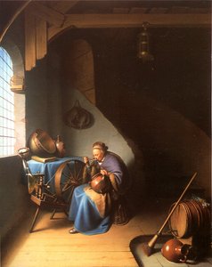 Interior with a Woman eating Porridge