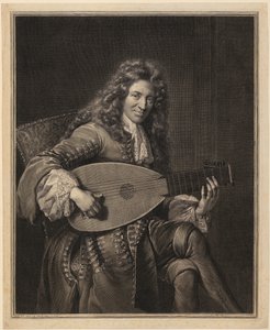 Portrait of Charles Mouton by Gérard Edelinck