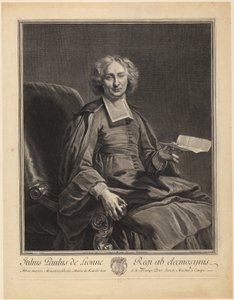 Portrait of Philippe de Champaigne by Gérard Edelinck