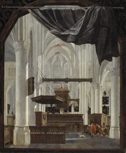 Interior of Sint Gertrudiskerk in Bergen op Zoom