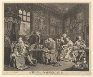 Marriage A-la-Mode, Plate I, April 1, 1745
