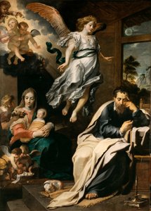An Angel Telling Joseph in a Dream to Flee to Egypt by Gerard . Seghers
