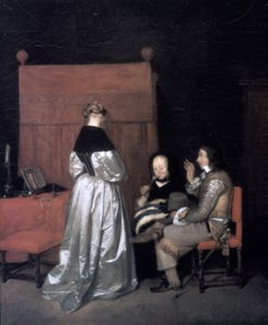 Paternal Admonition, 1654-1655 by Gerard Terborch II