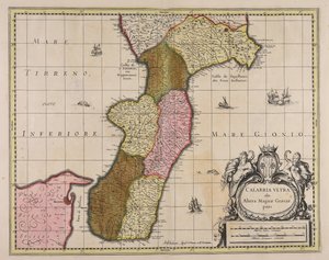 Calabria Ultra, Once Part of Magna Graecia by Gerard Valck