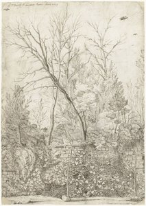 Garden of the Villa Madama, Outside Rome by Gerard ter Borch