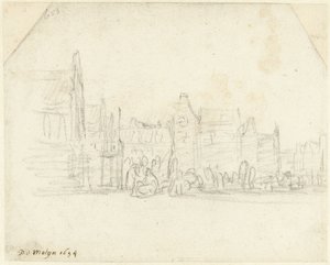 Grote Markt in Haarlem by Gerard ter Borch (II)