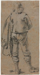 A Man Standing Seen from the Back by Gerard ter Borch