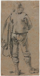 A Man Standing Seen from the Back, c. 1630 by Gerard ter Borch