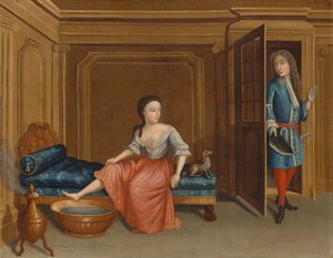 Lady Undressing for a Bath, c.1730-1740