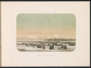 Ice Entertainment on the Maas in Rotterdam, with the Factory in Feijenoord in the Distance, 1855