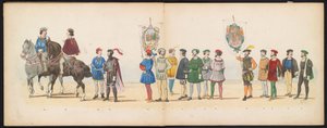 Masquerade of Leiden Students, 1855 (plate 13) by Gerardus Johannes Bos