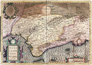 Andalusia, Spain (engraving) by Gerardus Mercator